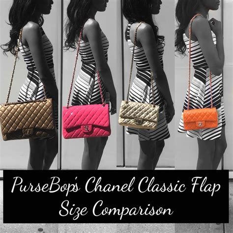 chanel bags big size|chanel bag small size.